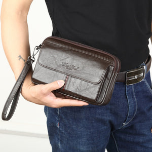 Men's Clutch Bags for men Genuine Leather Handbag for Gentleman