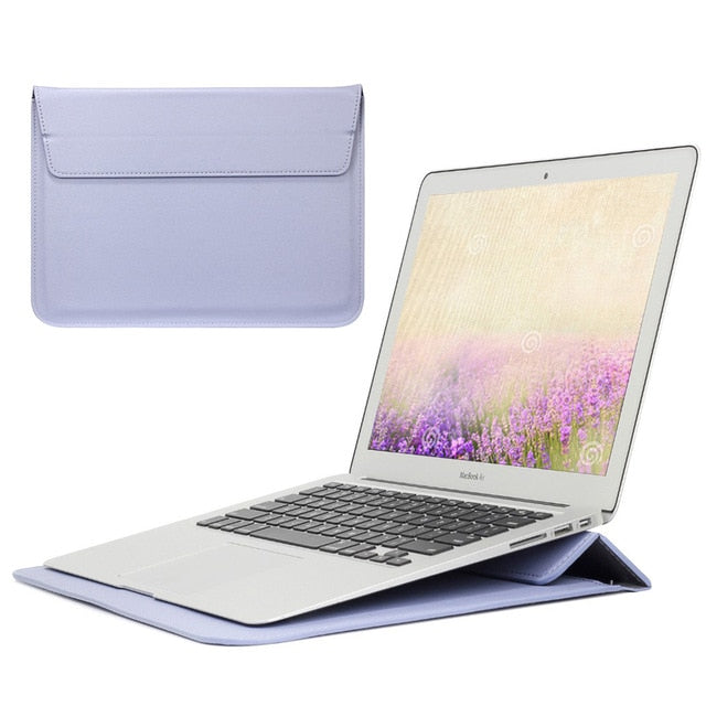 PU Leather Sleeve Protector Bag For Apple laptops