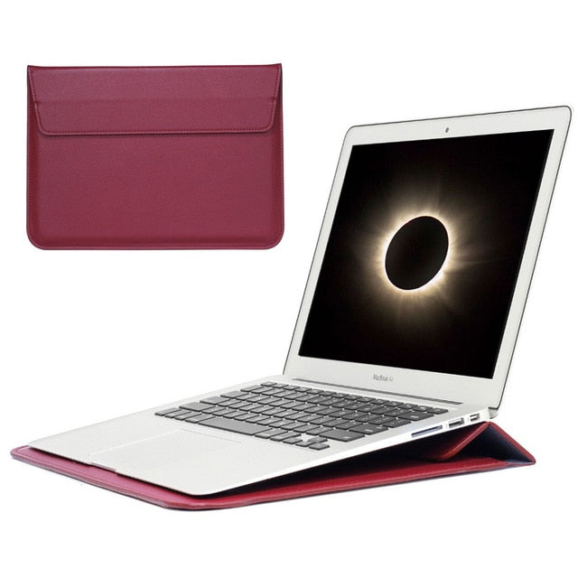 PU Leather Sleeve Protector Bag For Apple laptops