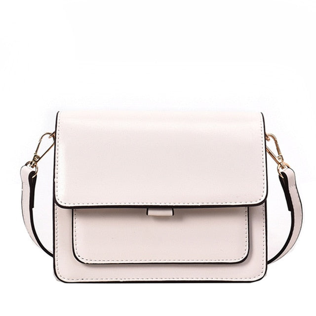 Fashion Woman Shoulder Bag PU Leather Youth Ladies Small Square Bag